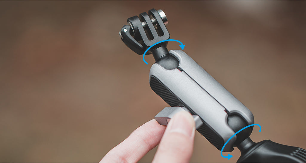 Action Camera Handlebar Mount MCapture every angle> with 360° adjustments