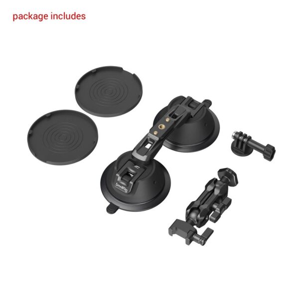 SmallRig - 3566 Suction Cup Portable Dual with Camera Mount SC-2K