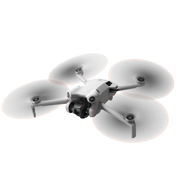 DJI Mini 4 Pro主机-左侧微俯视桨叶旋转 DJI Mini 4 Pro (DJI RC 2)