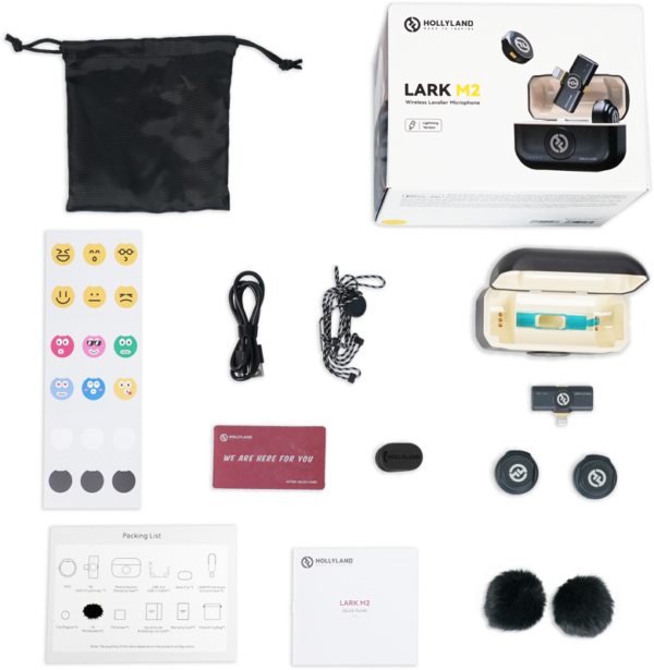 Hollyland Lark M2 Lightning - Wireless Lavalier Microphone with Lightning Plug