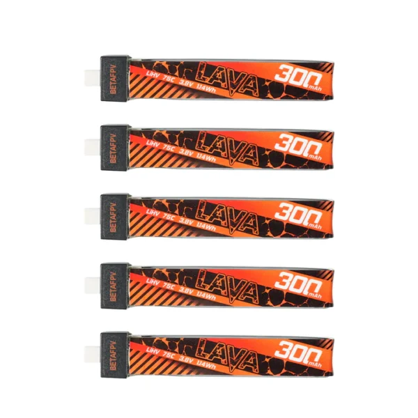 BetaFPV LAVA Seriel 1S Battery 1S 300mah (5pcs)