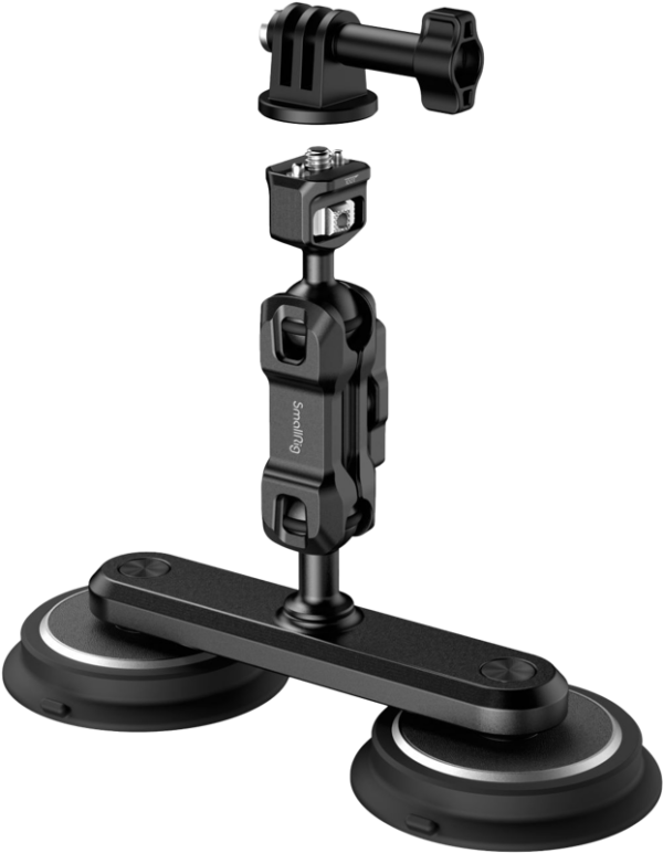 SmallRig 4467 Dual Magnetic Suction Cup Mounting Support Kit for Action Cameras