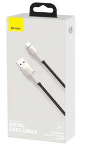 BASEUS Cafule Metal Cable USB to USB-C 66W 0.25m Black
