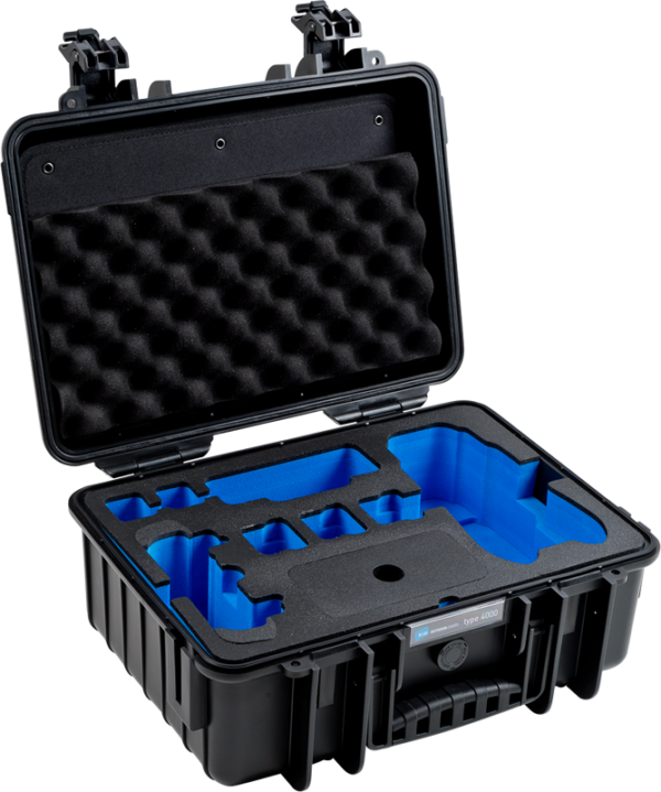 800q-01_118148 BW Välikohver Tüüp 4000 DJI Mavic 3 / Mavic 3 Fly More Combo / Mavic 3 CINE Premium Combo jaoks, must