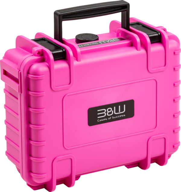 800q-02_127069 B&W Cases Type 500 for DJI Osmo Pocket 3 Creator Combo, Pink