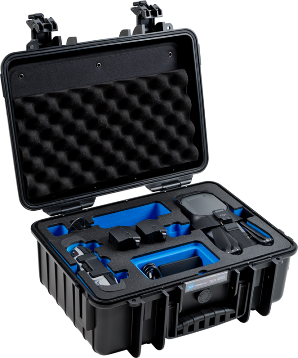 800q-03_118148 BW Välikohver Tüüp 4000 DJI Mavic 3 / Mavic 3 Fly More Combo / Mavic 3 CINE Premium Combo jaoks, must