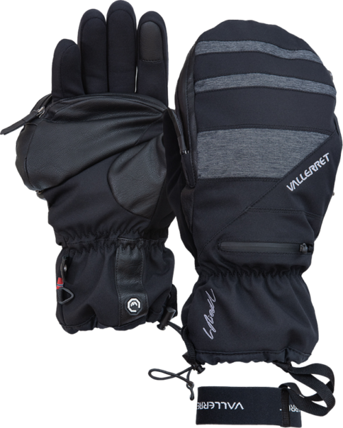 Vallerret Skadi Zipper Mitt LRS: Black XL