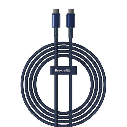 Baseus Tungsten Charging Cable USB-C to USB-C 100W 2m, Sinine