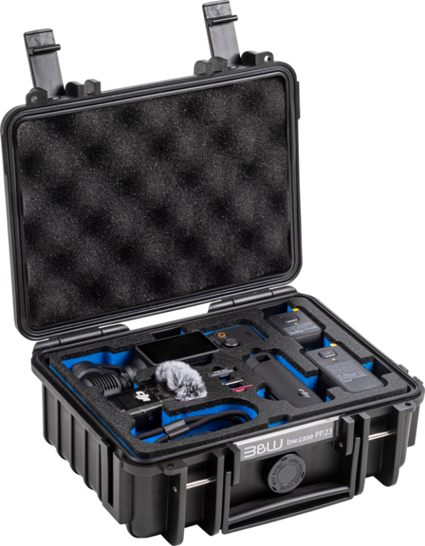 B&W Cases Type 500 for DJI Osmo Pocket 3 Creator Combo, Black
