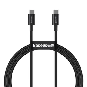 BASEUS CABLE USB-C TO USB-C 2M BLACK