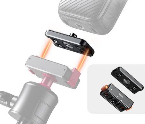 Universal CNC Magnetic Quick-Release Mount for Insta360 Ace Pro / X4 / GoPro