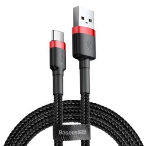 Cafule Cable USB For Type-C 2A 2M Red+Black