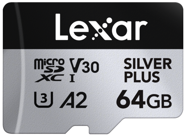 Lexar microSDXC Silver Plus 1066x UHS-I/U3/A2/4K R205/W150 (V30) 64GB