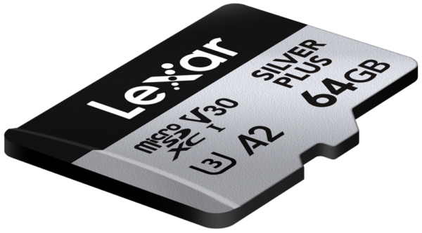 Lexar microSDXC Silver Plus 1066x UHS-I/U3/A2/4K R205/W150 (V30) 64GB