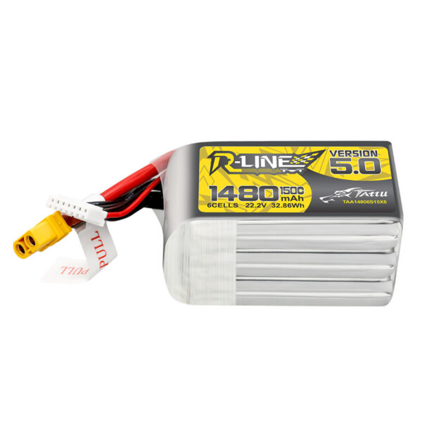 _3__84726 Tattu R-Line Version 5.0 1480mAh 22.2V 150C 6S Lipo Battery Pack with XT60 Plug