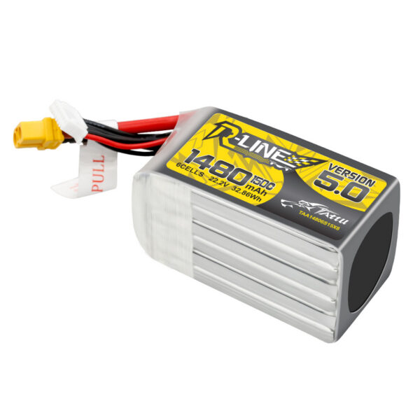 _4__18899 Tattu R-Line Version 5.0 1480mAh 22.2V 150C 6S Lipo Battery Pack with XT60 Plug