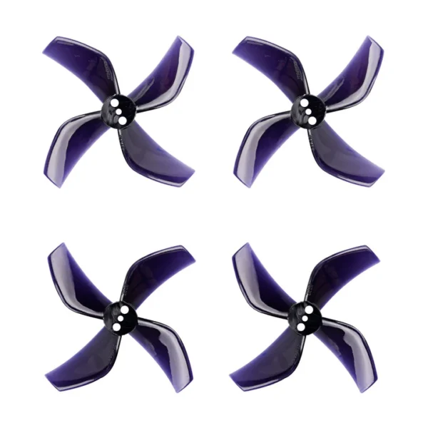 BetaFPV Gemfan 2020 4-Blade Propellers 1.5mm Shaft｜4PCS | Läbipaistev Must