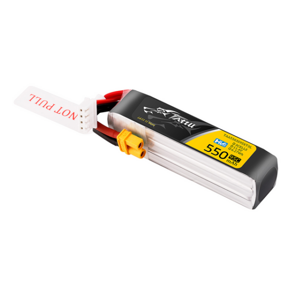 Tattu 3s 550mAh 95C 11.4V HV Lipo Battery with XT30 Plug Long- Pack