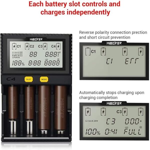 COSOOS Universal Battery Charger (18650)