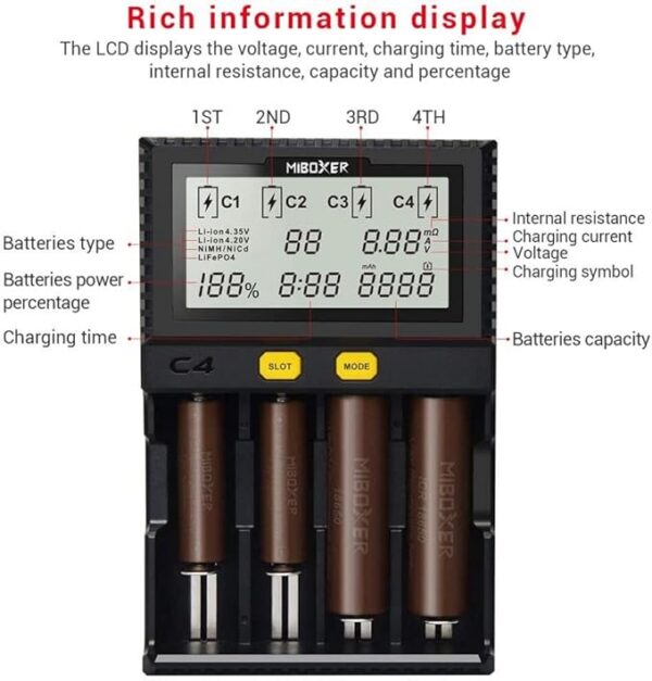 COSOOS Universal Battery Charger (18650)