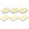PULUZ 3 Flat Adhesive Pad Stickers + 3 Curved Adhesive Pad Stickers for GoPro, Insta360, DJI and Other Action Cameras