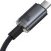 Baseus Crystal Shine 100W USB-C to USB-C Cable, 1.5m 20Gb Black
