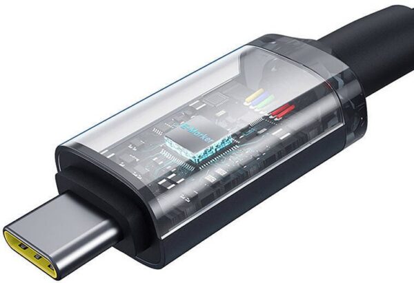 Baseus Crystal Shine 100W USB-C to USB-C Cable, 1.5m 20Gb Black