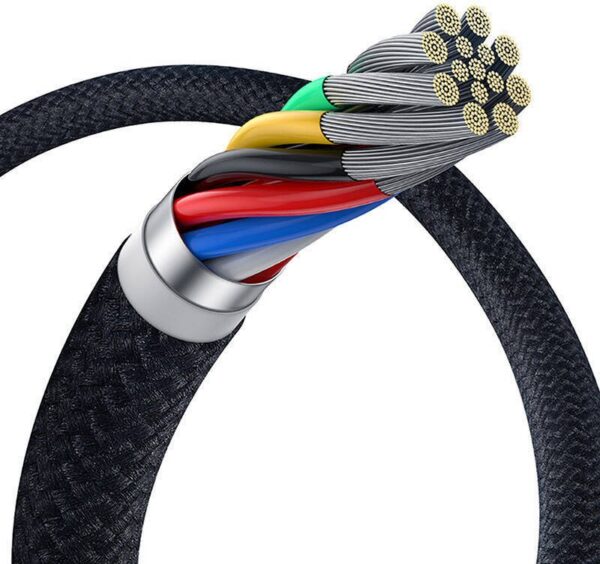 Baseus Crystal Shine 100W USB-C to USB-C Cable, 1.5m 20Gb Black