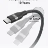 Anker USB-C to USB-C Cable (2m, 240W, Braided)