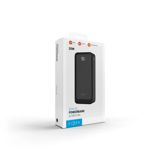 FIXED Powerbank Zen2 20, PD 20W, 20 000 mAh, black