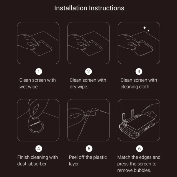 SmallRig 6112 HD Screen Protector Kit for DJI RC Pro 2