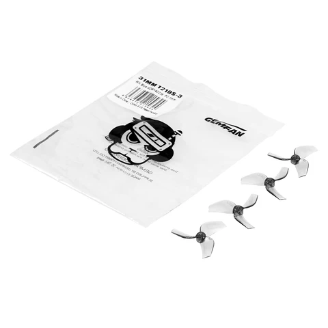 BetaFPV GemFan 1219S 3-Blade Propellers 1.0mm Shaft (4pcs) Clear Blue