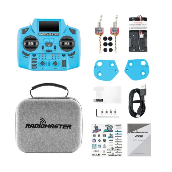 Radiomaster GX12 Crush Radio Controller (M2) ELRS / Mint Mist