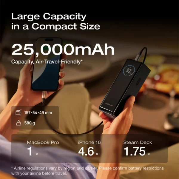 ecoflow-rapid-power-bank-25-000mah-170w-1174090676_2000x Ecoflow Rapid Power Bank 25000mAh/170W Black