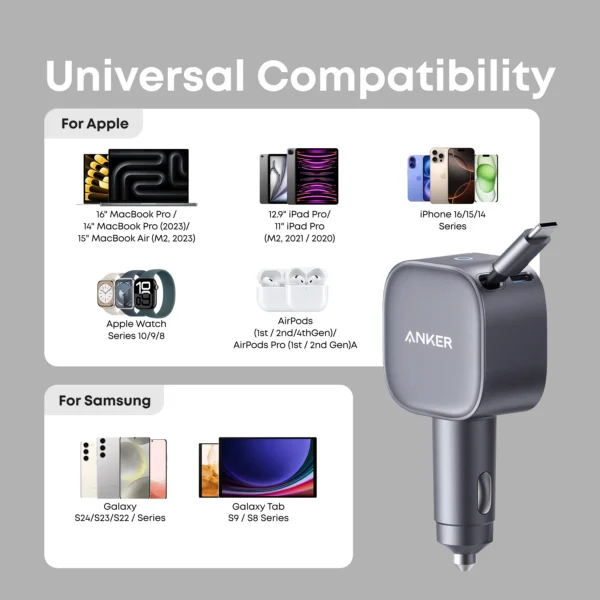 A27380A2_ProductImage_05_ANZ_EN Anker Nano Car Charger (75W, Built-In Retractable USB-C)