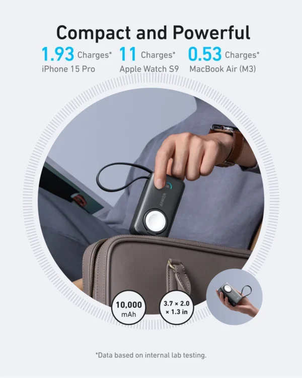 Anker MagGo Power Bank | 10000 mAh | Black Stone