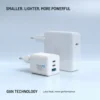 FIXCG100M-2C1A-WH_PH_004_EN FIXED Mini Charger, 2x USB-C, PD support, 100W, white